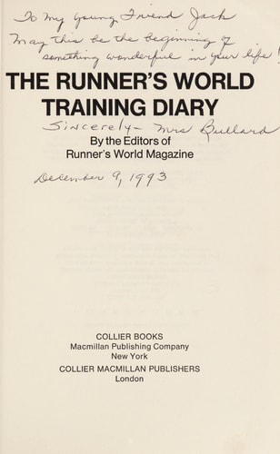 Runner's World Training Diary