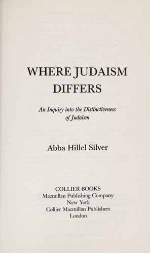 Where Judaism Differs: An Inquiry into the Distinctiveness of Judaism