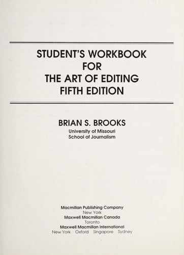 The Art of Editing