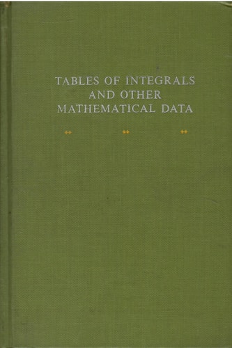 Tables of Integrals and Other Mathematical Data
