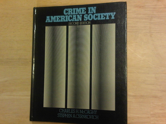 Crime in American Society