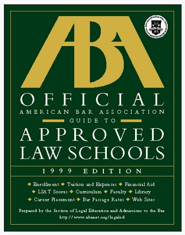 Official American Bar Association Guide to Approved Law Schools 1999 Edition