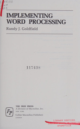 Implementing Word Processing