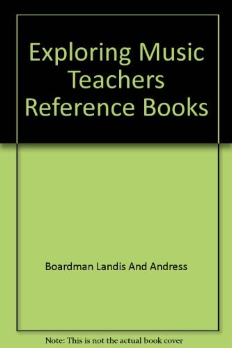 Exploring Music Teachers Reference Books