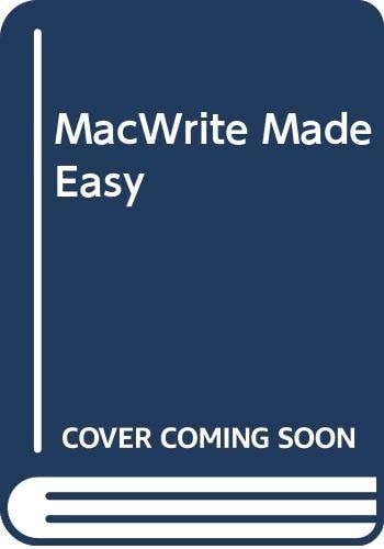 MacWrite Made Easy