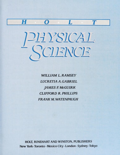 Holt Physical Science