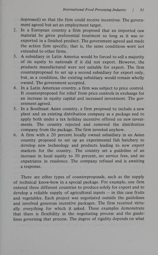 Investment Incentives and Performance Requirements: Patterns of International Trade, Production, and Investment