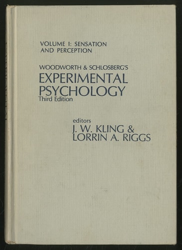 Woodworth & Schlosberg's Experimental Psychology