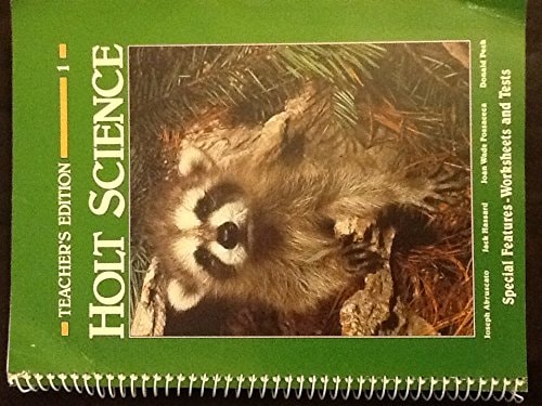 Holt Science Teachers Edition. #1 Worksheets and Tests