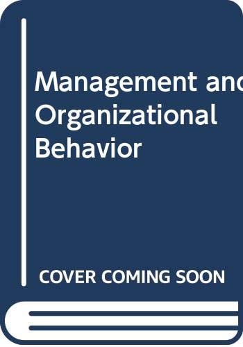 Management and Organizational Behavior