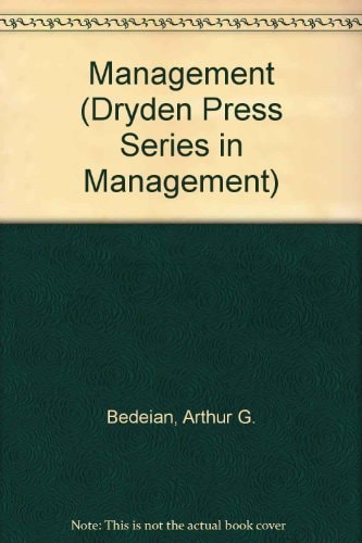 Management (Dryden Press Series in Management)