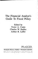 The Financial Analyst's Guide to Fiscal Policy