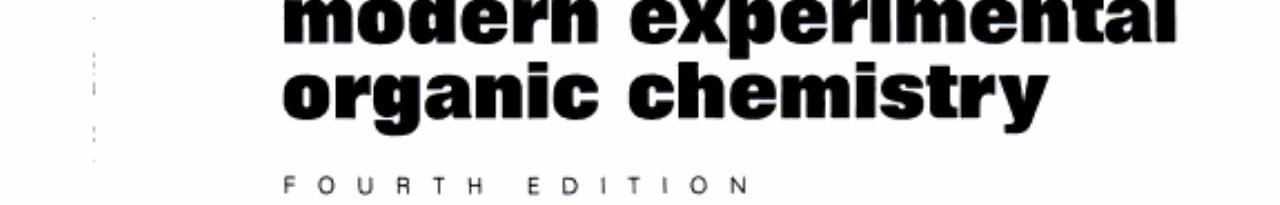 Pre-Lab Exercises for Modern Experimental Organic Chemistry