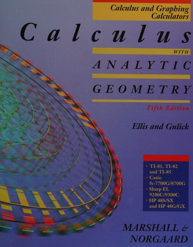 Calculus & Graphing Calculators: Calculus with Analytic Geometry