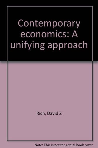 Contemporary economics: A unifying approach