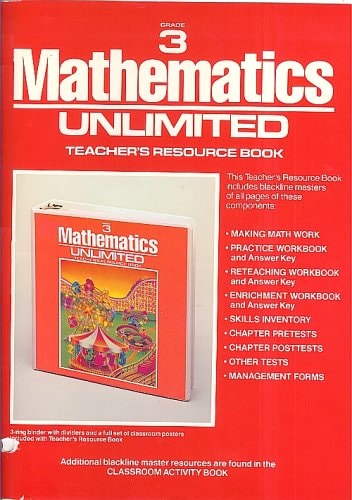 Mathematics Unlimited Teacher's Resource Book, Grade 3