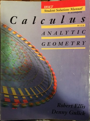 Student Solutions Manual to Accompany Calculus with Analytic Geometry