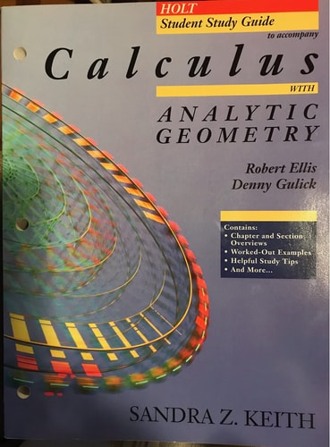 Student Study Guide Calculus with Analytic Geometry
