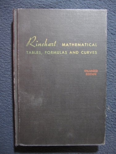 Rinehart Mathematical Tables, Formulas and Curves