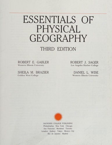 Essentials of Physical Geography