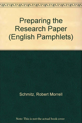 Preparing the Research Paper