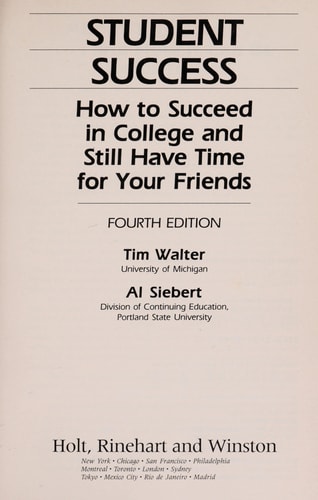 Student Success: How to Succeed in College and Still Have Time for Your Friends