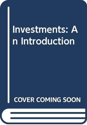 Investments: An Introduction