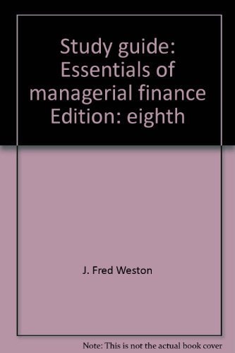Study Guide: Essentials of Managerial Finance