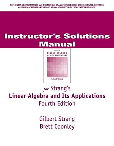 Linear Algebra and Its Applications