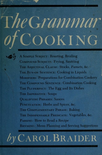 The Grammar of Cooking