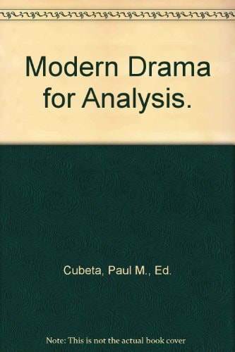 Modern Drama for Analysis