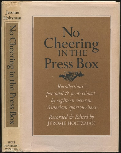 No Cheering In the Press Box