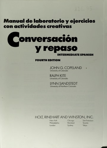 Conversación y Repaso: Intermediate Spanish