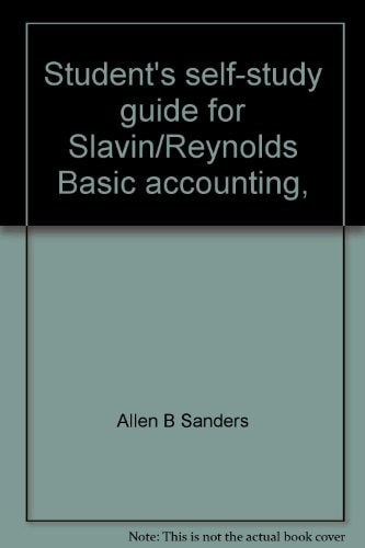 Student's Self-Study Guide for Slavin/Reynolds Basic Accounting