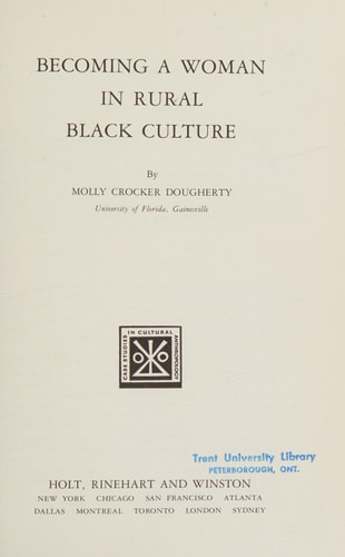 Becoming a Woman in Rural Black Culture
