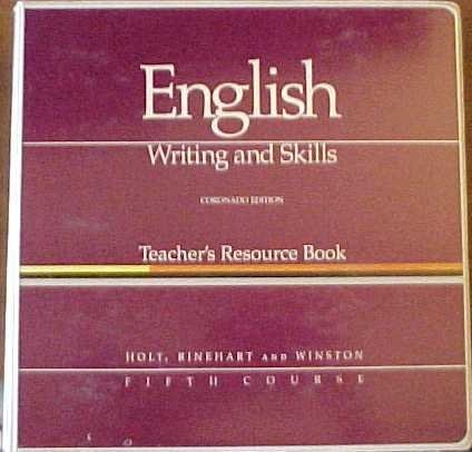 English Writing and Skills: Teacher's Resource Book, Coronado Edition, Fifth Course