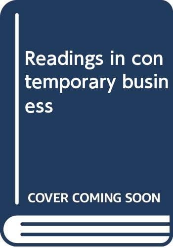 Readings in Contemporary Business