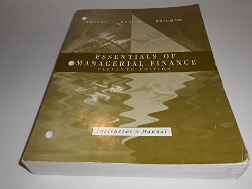 Essentials of Managerial Finance