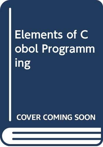 Elements of COBOL Programming