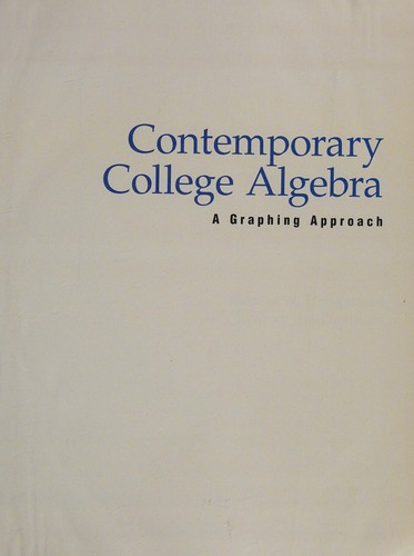 Contemporary College Algebra