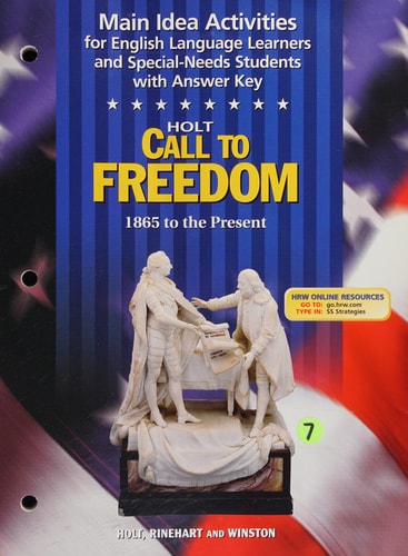 Call to Freedom 1865 to the present, teacher's resources
