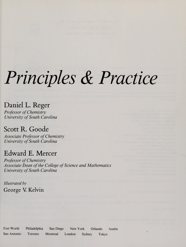 Chemistry, Principles & Practice