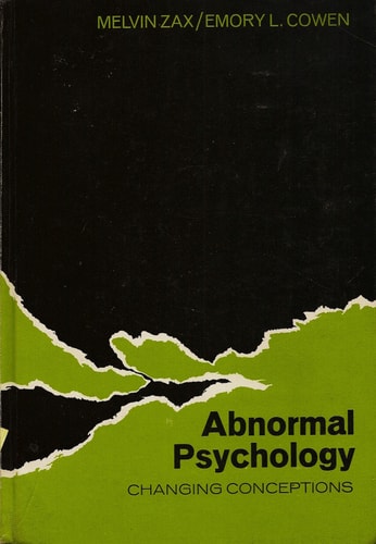 Abnormal psychology: changing conceptions