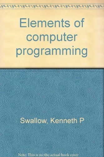 Elements of computer programming