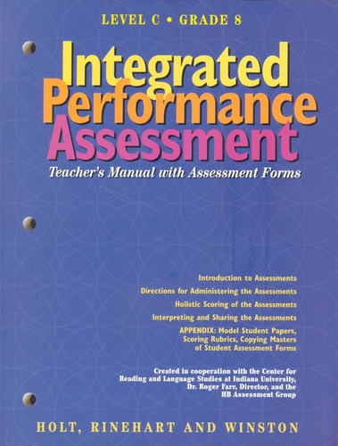 Integrated Performance Assessment Teacher's Manual with Assessment Forms Elements of Literature