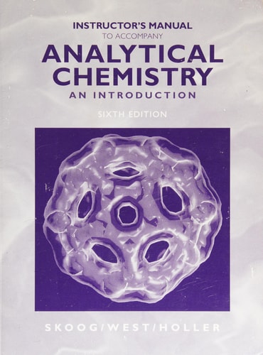 Analytical Chemistry An Introduction