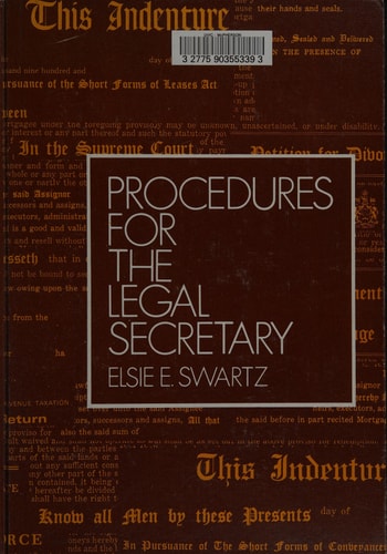 Procedures for the Legal Secretary