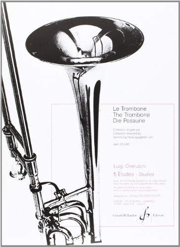 5 ETUDES - TROMBONE (OU TUBA) BASSE SEUL OU AVEC PIANO