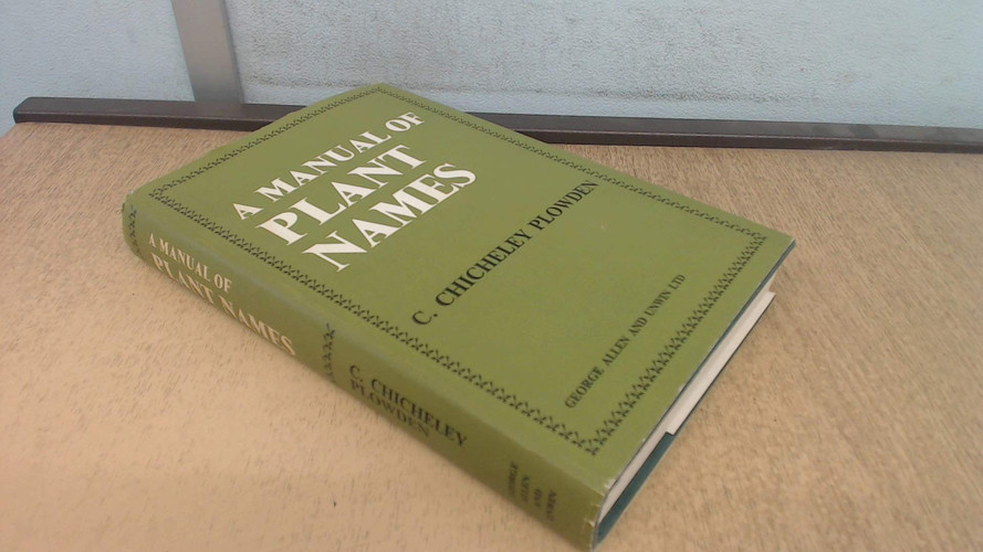 A Manual of Plant Names