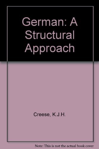 German: Bk. 1: A Structural Approach